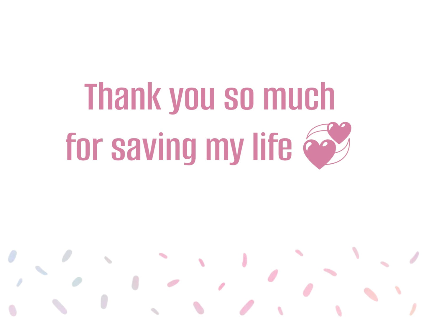 Thank You Card *to my ex*